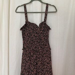 SOLD Sienna Sky - Floral Maxi Dress - Black